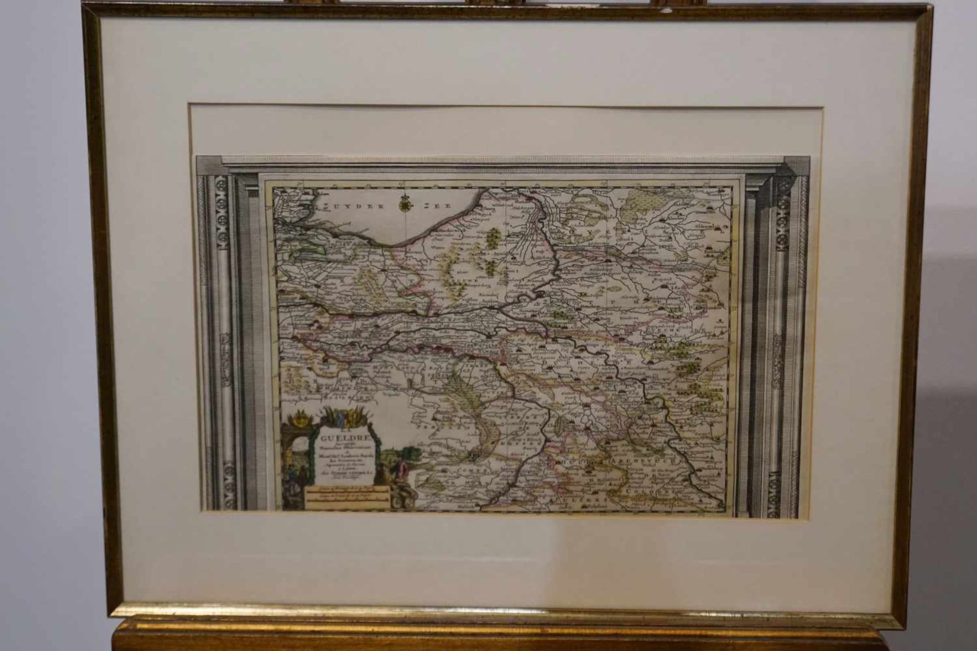 Historische Landkarten Historische Landkarten von Westfalen und Gelderland, Niederlande, gerahmt, - Bild 2 aus 4