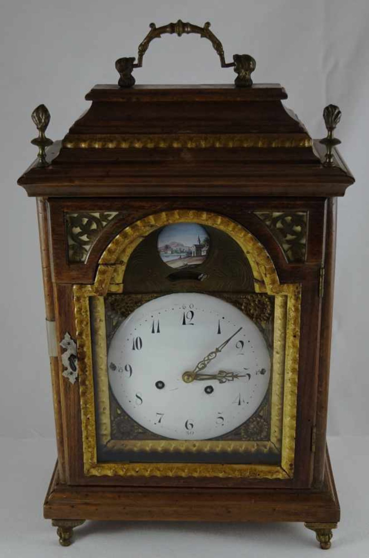 Österreichische Stockuhr Stockuhr, Österreich, um 1780, Gehäuse aus Holz mit Griff,