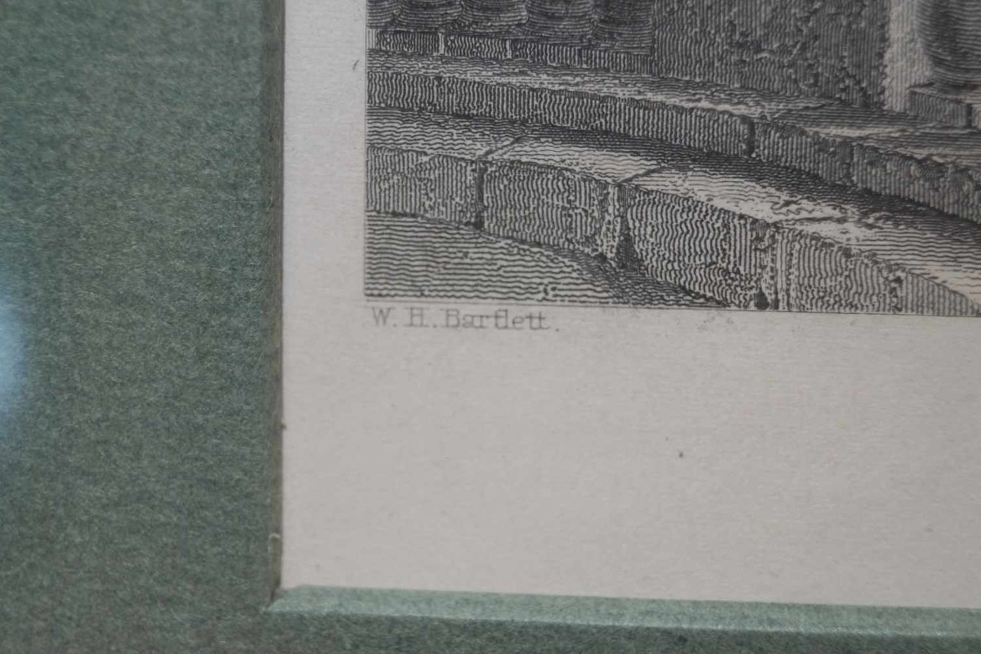 Stich der Aussicht vom Dach des Weißen Hauses, Washington D.C. William Henry Bartlett (1809-1854), - Bild 4 aus 4