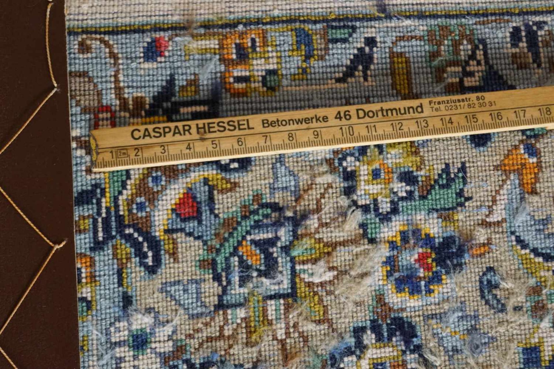 Keschan Persien, Korkwolle, 1,65 m x 1,10 m, in gutem Zustand - Bild 3 aus 3