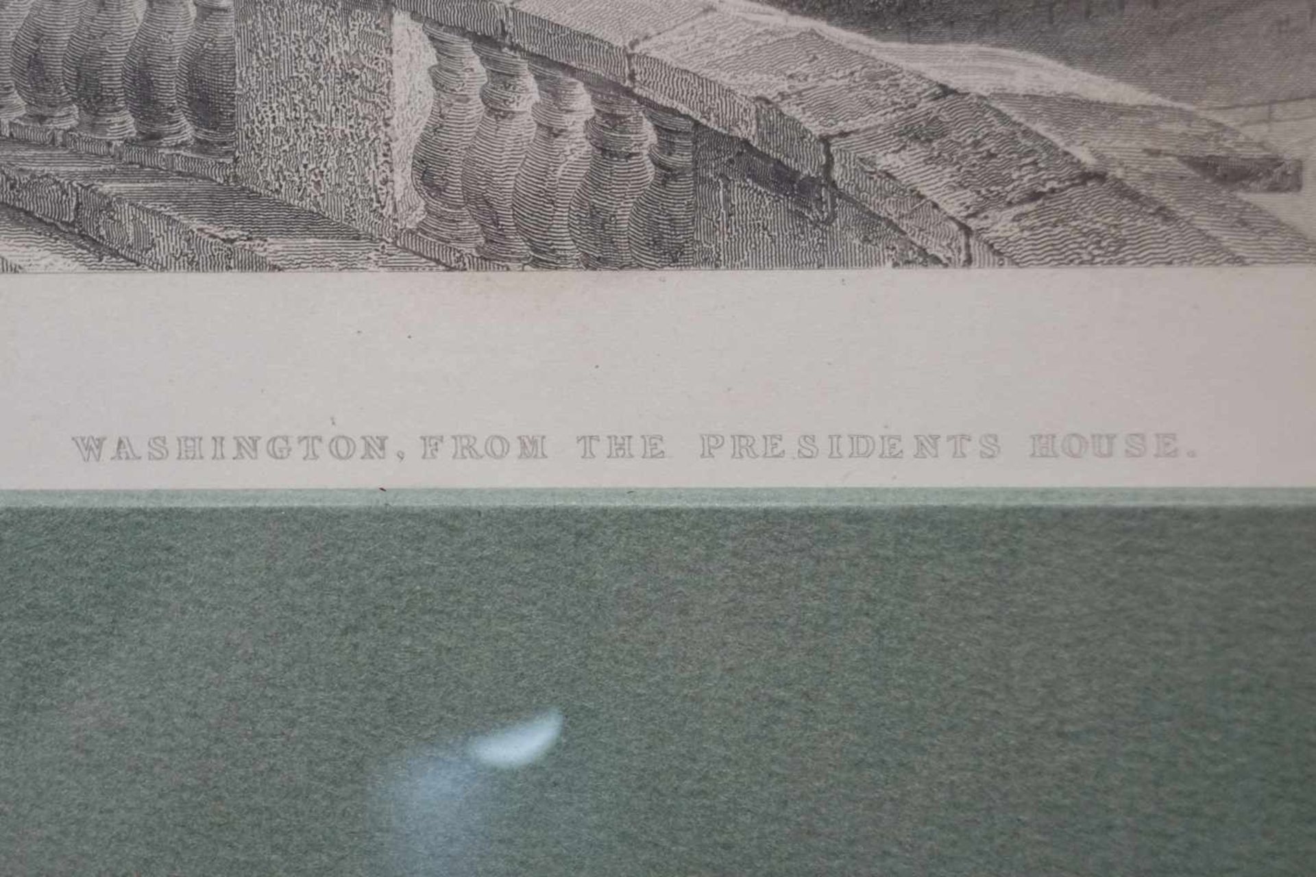 Stich der Aussicht vom Dach des Weißen Hauses, Washington D.C. William Henry Bartlett (1809-1854), - Image 3 of 4
