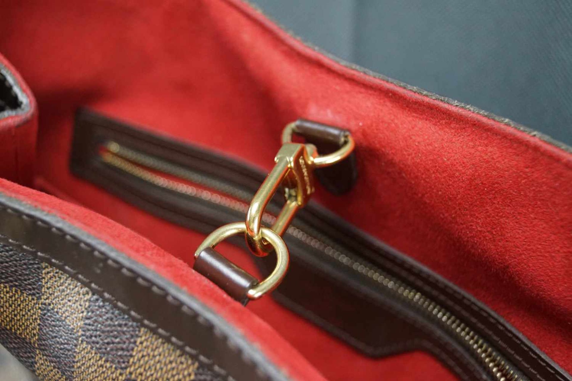 Louis Vuitton Handtasche Damier Hampstead PM, Höhe ca. 22 cm x Breite ca. 34 cm, Date Code TH3058, - Bild 3 aus 6