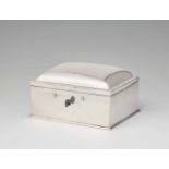 A Berlin silver sugar box W 14.5, D 11; H 8 cm, weight 546 g. Marks of Daniel Matignon, ca. 1780 -