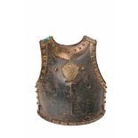 A Prussian officer's cuirass Iron sword with some rust, brass, leather remnants. Cavalryman's