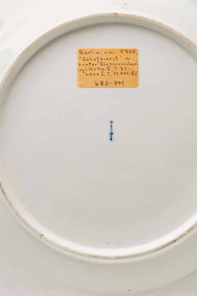 Two Berlin KPM porcelain plates from the dinner service made for Prince Henry Model no. 189, with - Image 2 of 2