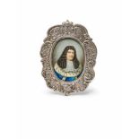 A Prussian portrait miniature of the Grand Prince-Elector Gouache on ivory. Chest-length portrait of