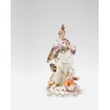A Berlin KPM allegorical porcelain group representing the four continents Model no. 528. Four figure