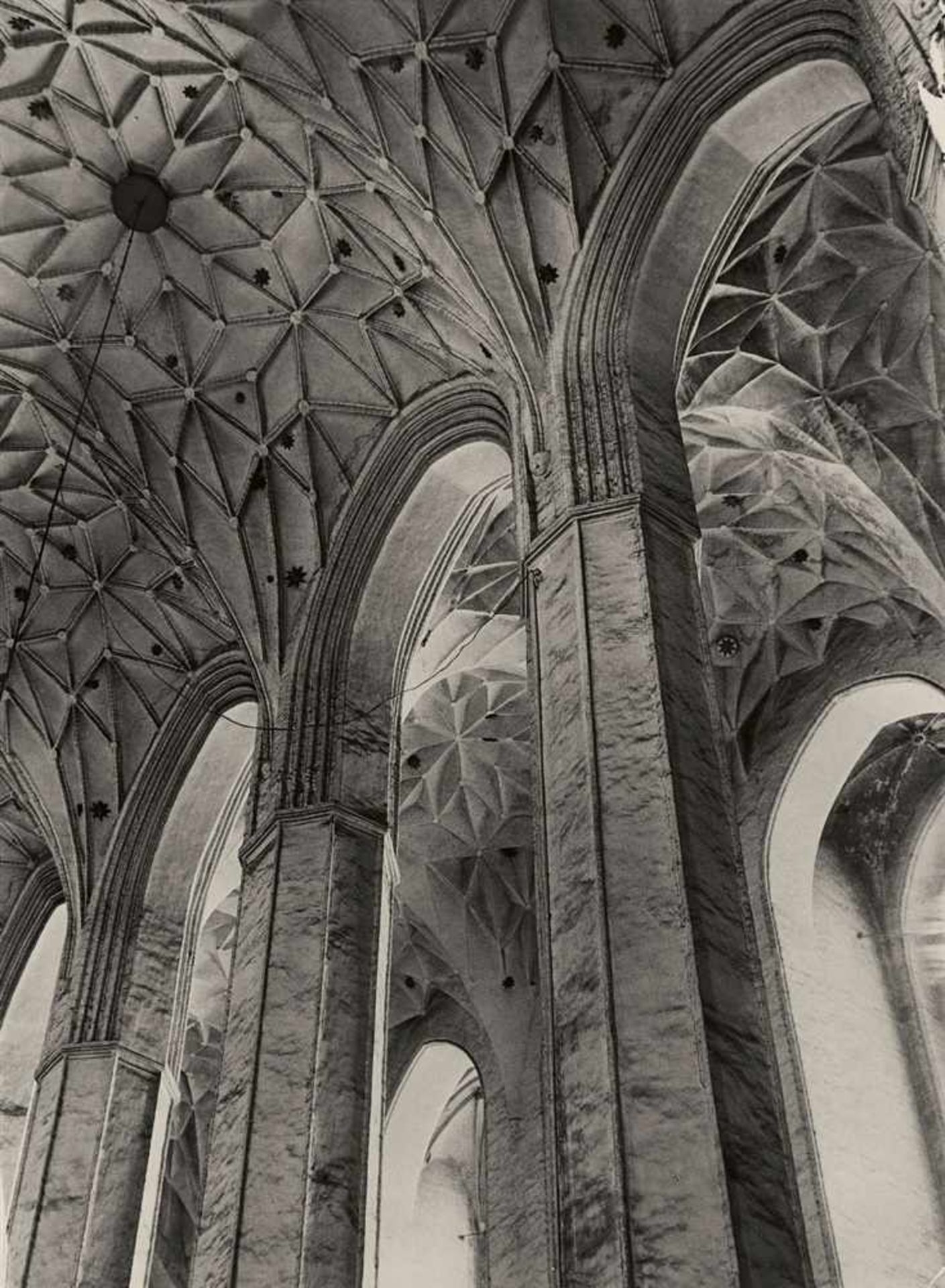 Albert Renger-PatzschMarienkirche, Danzig Vintage, Gelatinesilberabzug. 22,7 x 16,6 cm (23 x 16,9