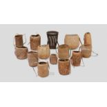 FOURTEEN IBAN BASKETS 21 to 48 cm. high FOURTEEN IBAN BASKETS 21 to 48 cm. high