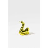 Jeff KoonsBalloon Swan (Yellow)Porzellanobjekt mit farbiger Hochglanzmetallbeschichtung. 24,1 x 16,4