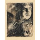 Adrian GhenieOhne TitelKohle und Aquarell auf Karton. 49,5 x 37 cm. Unter Glas gerahmt. Signiert und