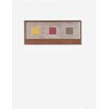 Dan WalshOxide Colors (aus: Mahogany Tableau)Schellack und Pigment auf Mahagoniholz. 43,5 x 104 x