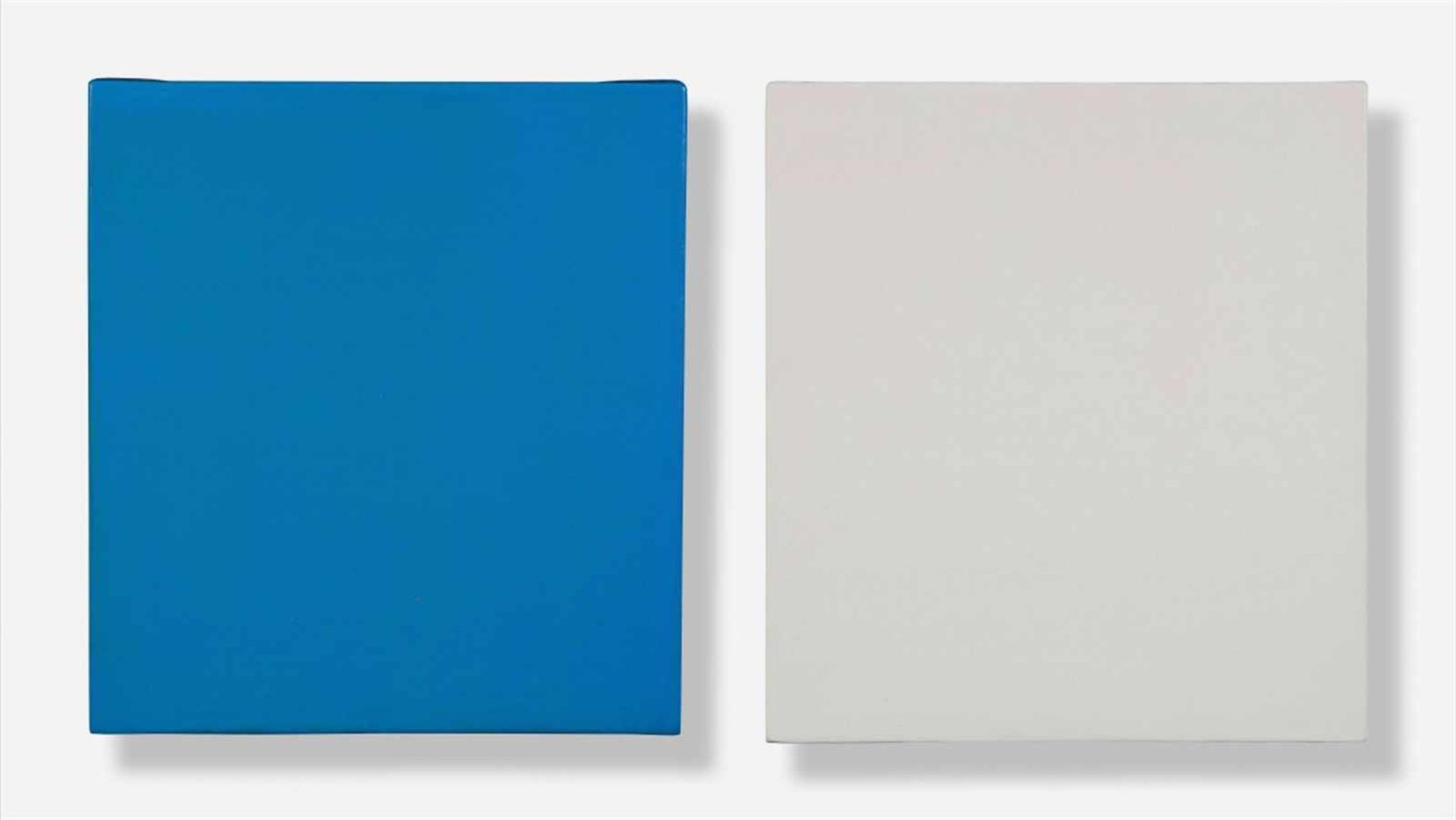 Dieter HelisUntitled (Diptychon)2-part work: acrylic on canvas. Each 33.5 x 30 x 5 cm. Total 33.5