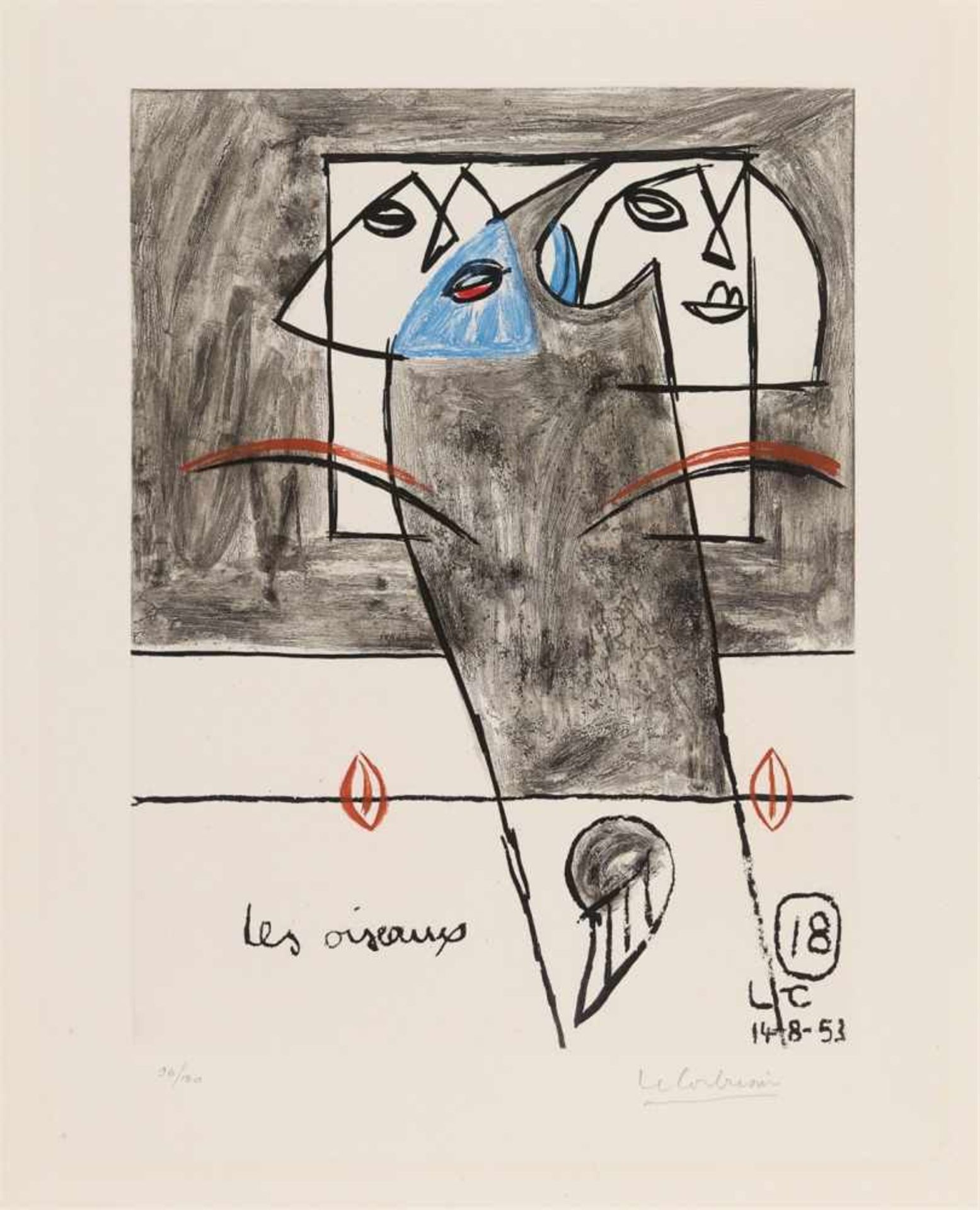 Le Corbusier (Charles Edouard Jeanneret)UnitéFolge von 20 Original-Radierungen, davon 17 farbige - Bild 2 aus 18
