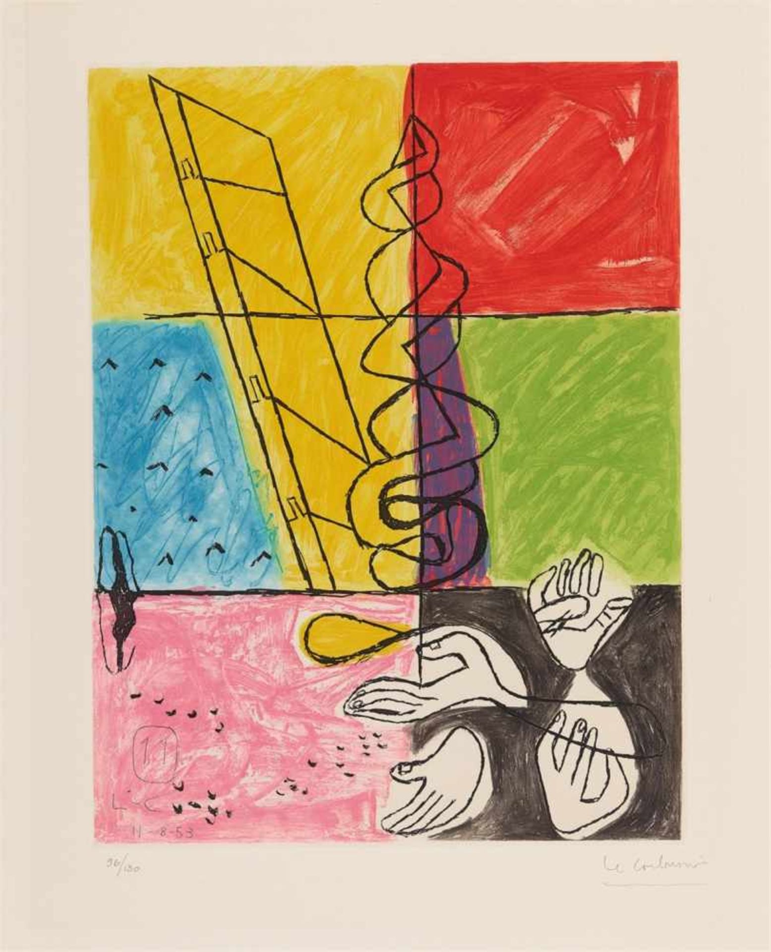 Le Corbusier (Charles Edouard Jeanneret)UnitéFolge von 20 Original-Radierungen, davon 17 farbige - Bild 9 aus 18