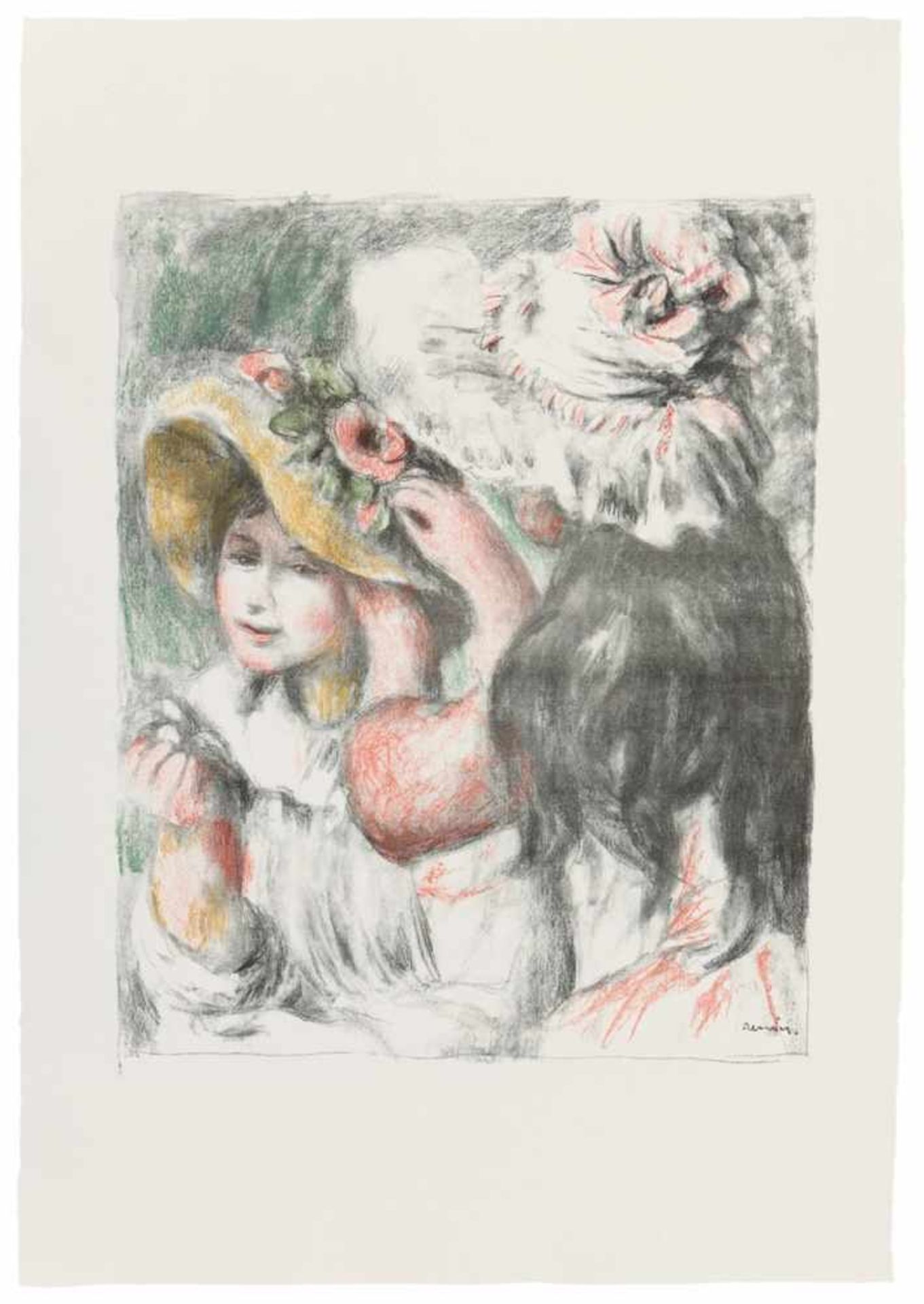 Pierre-Auguste RenoirLe Chapeau Épinglé, 2e plancheOriginal-Farblithographie auf Büttenpapier mit