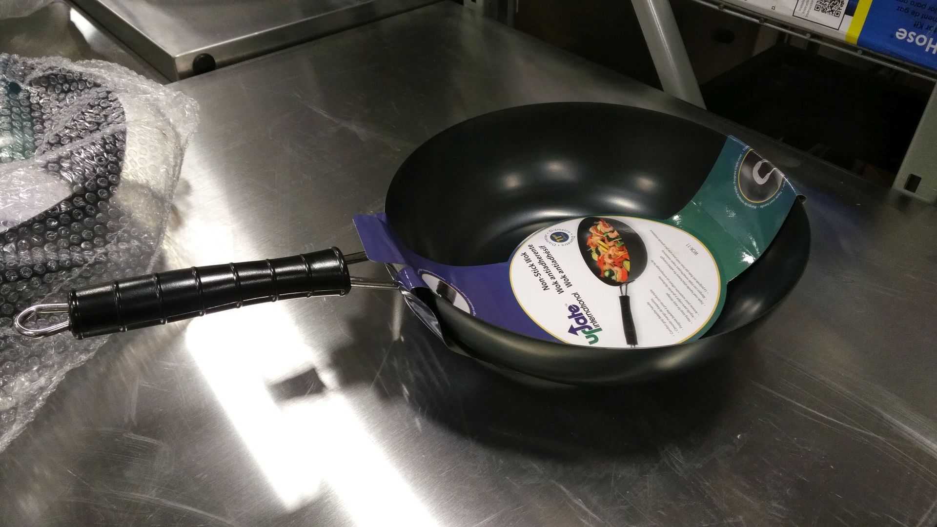 11" Carbon Steel Non-Stick Wok