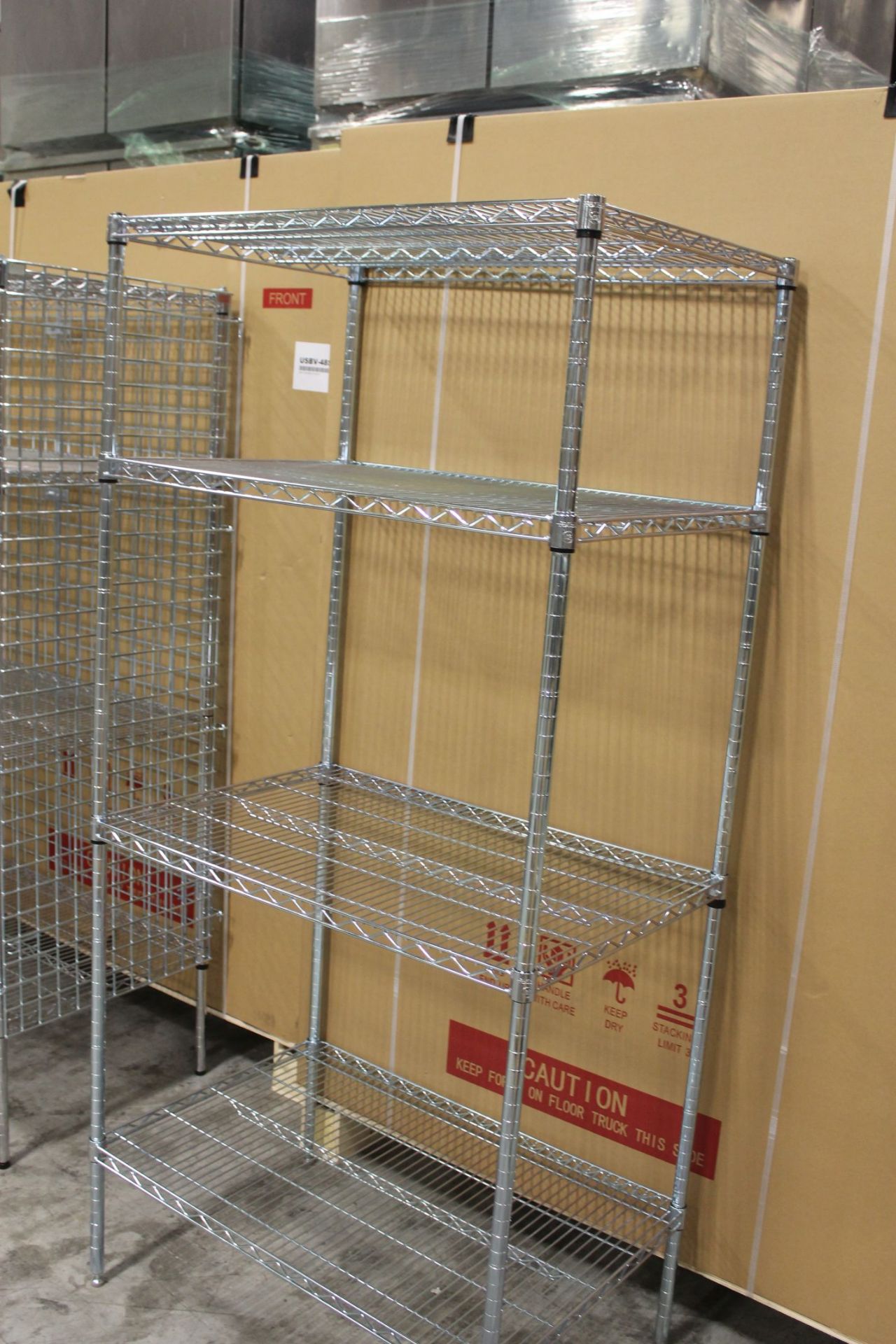 24" x 36" x 74" Four Tier Chrome Wire Shelving Unit, Focus FK243674CH - Image 2 of 2