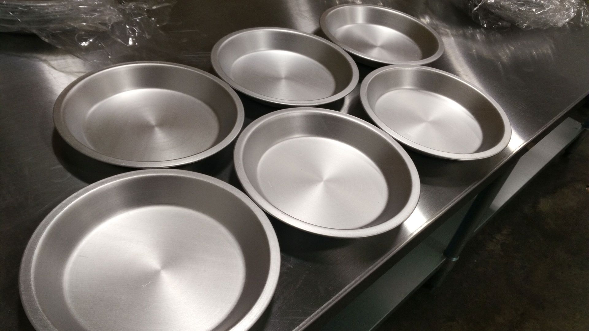7" x 1" Aluminum Pie Plates - Lot of 6 - Image 2 of 2