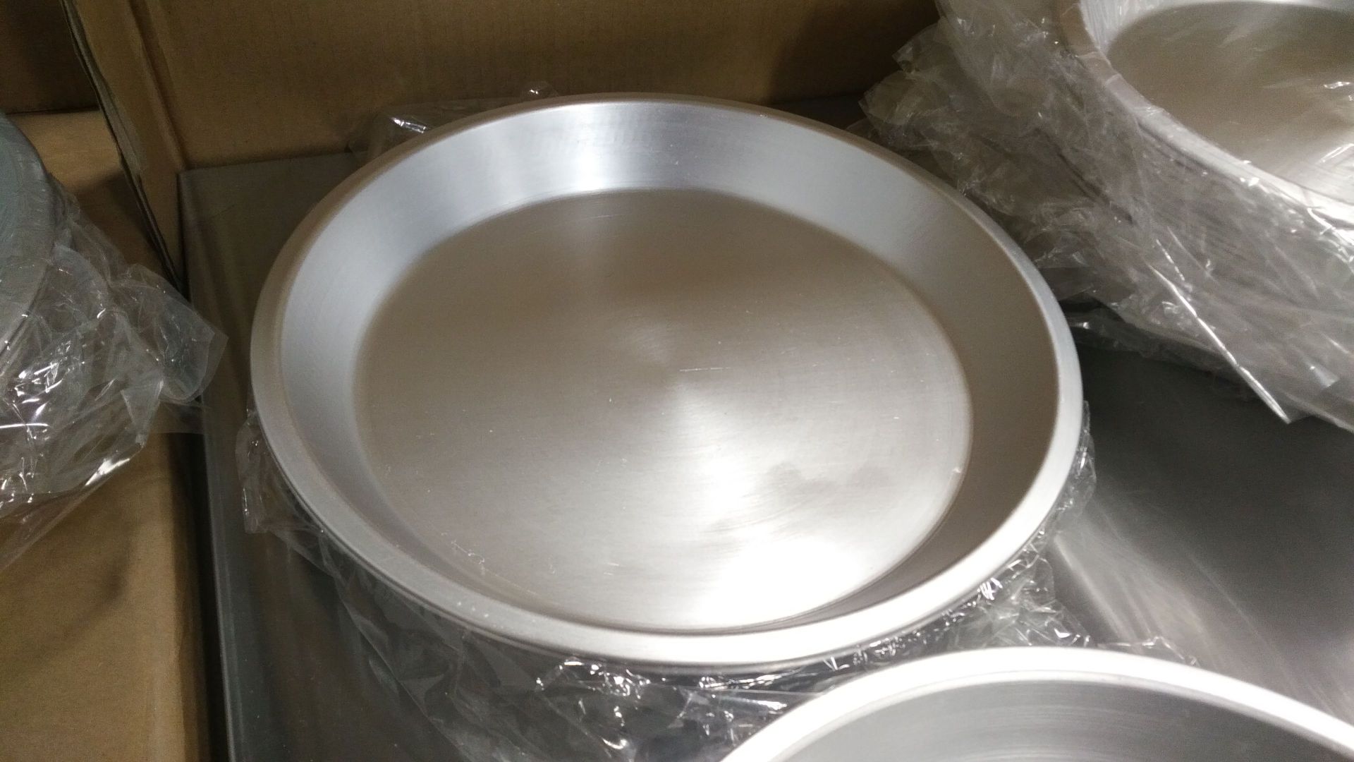 12" x 1.5" Heavy Aluminum Pie Plates - Lot of 2 - Image 2 of 2