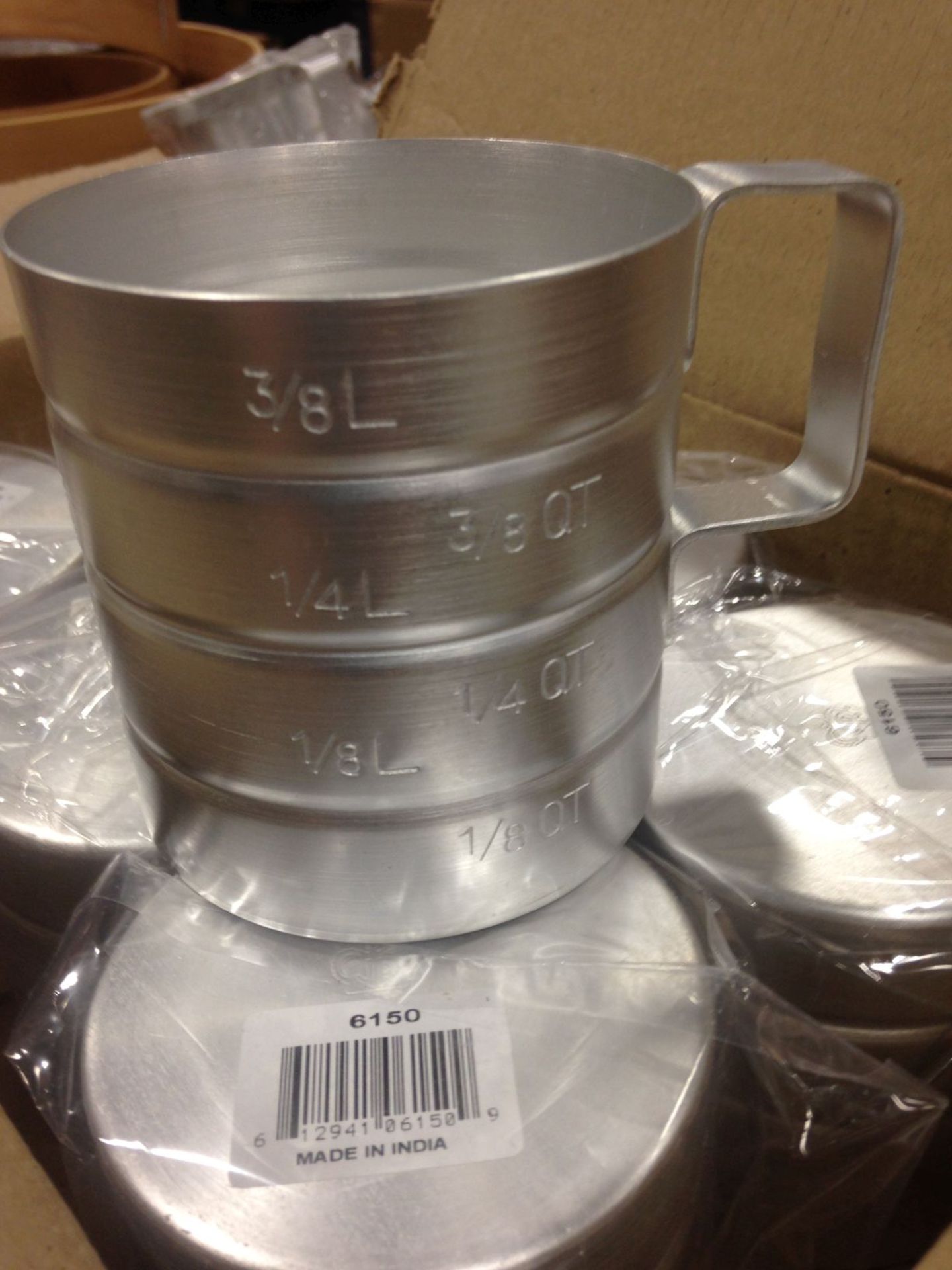 0.5qt Aluminum Dry Ingredient Bakers Measures, JR 6150 - Lot of 6 - Image 3 of 3