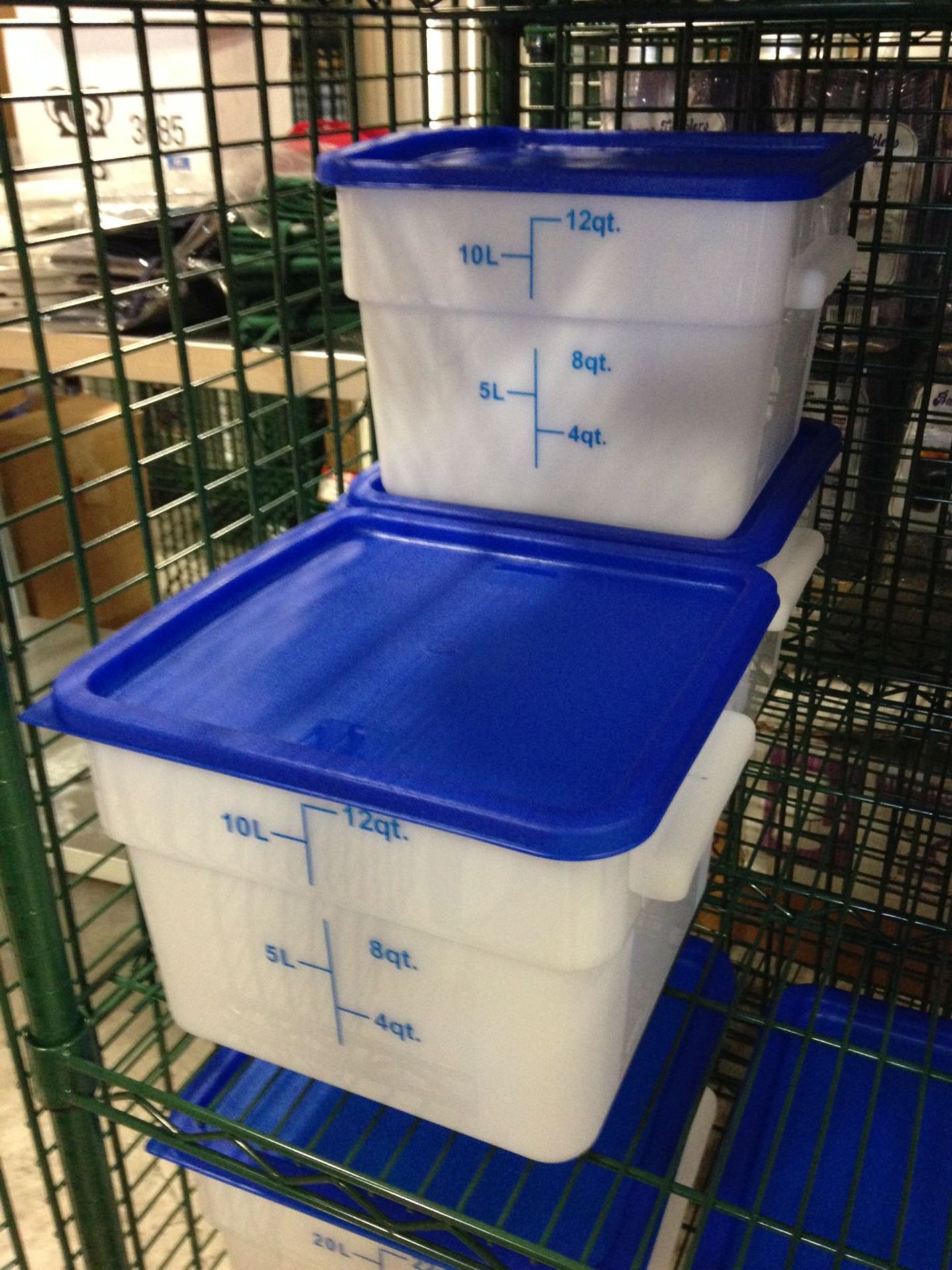 12qt Ingredient Bins with Lids - Lot of 3