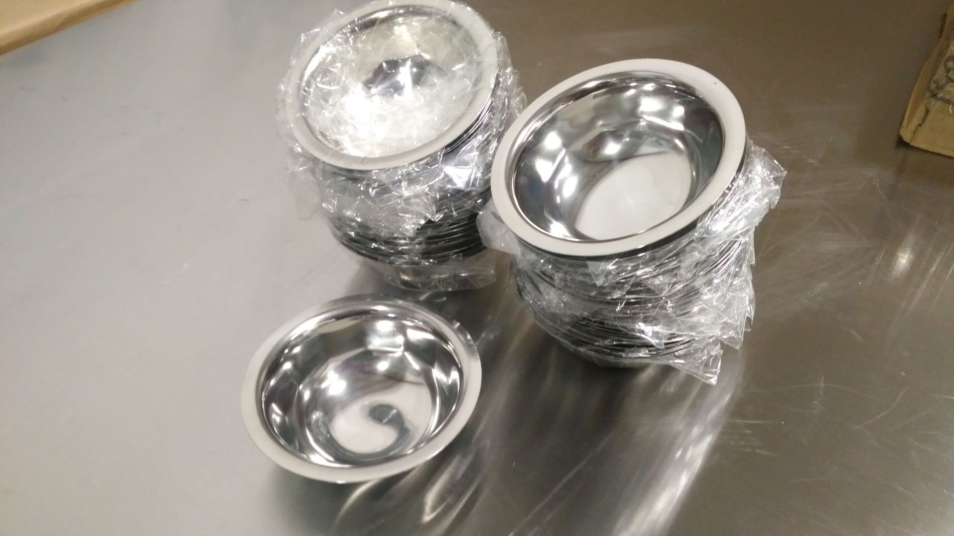 3oz Stainless Steel Bowls - Lot of 48