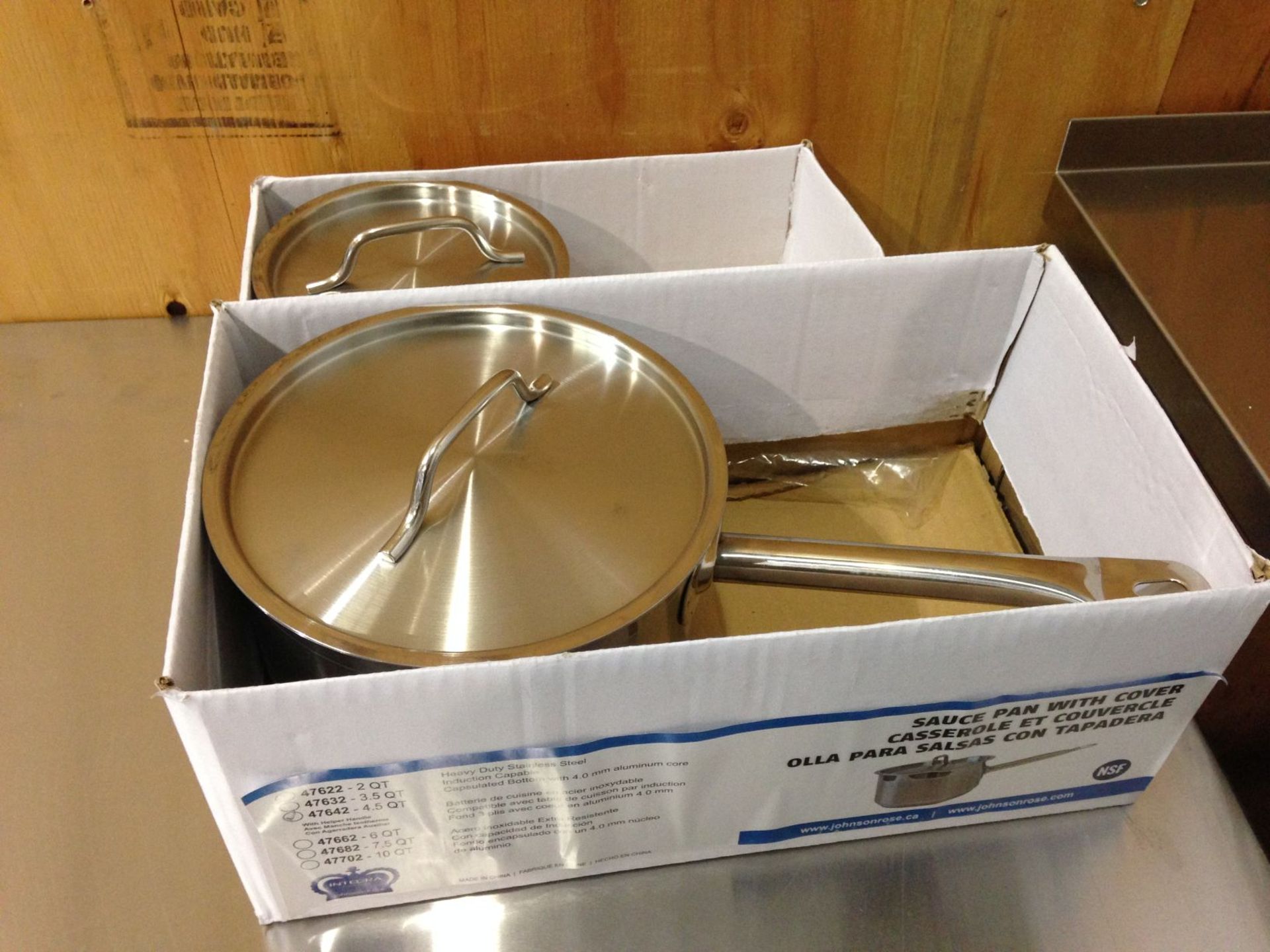 4.5qt Heavy Duty Sauce Pan Induction Capable - Image 2 of 2