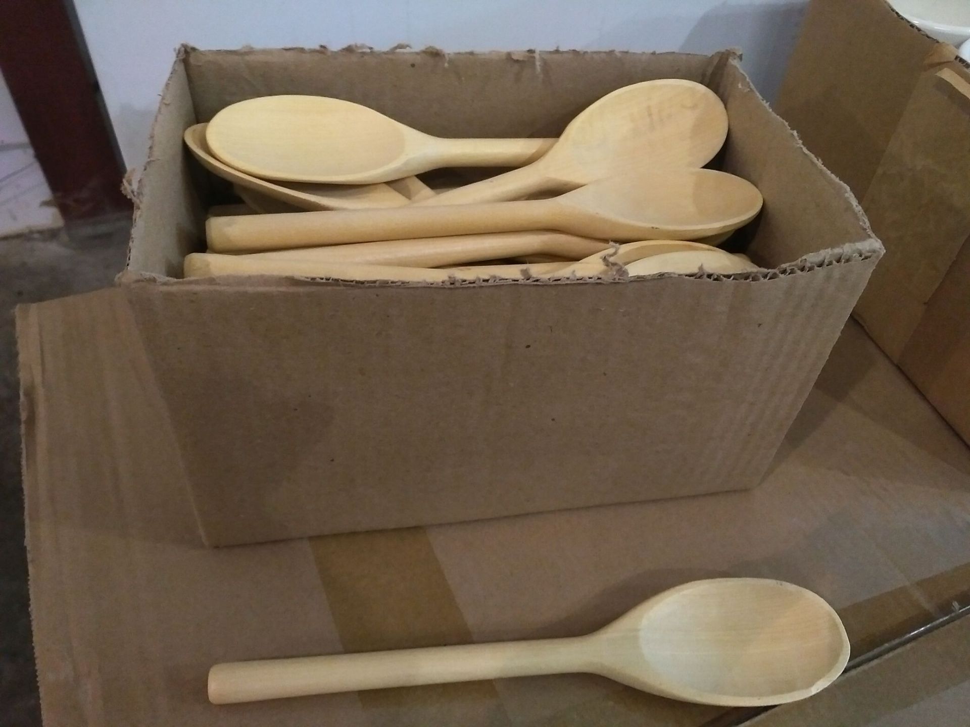 9.5" Wooden Spoons - Box of 36