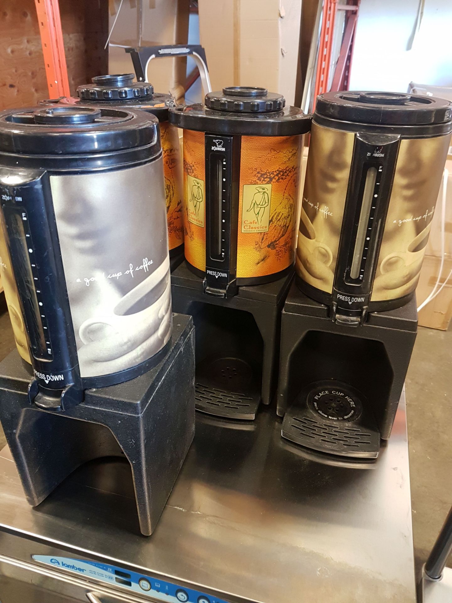 Bunn Coffee Thermos on Stand - Lot of 4 Sets - Image 2 of 2