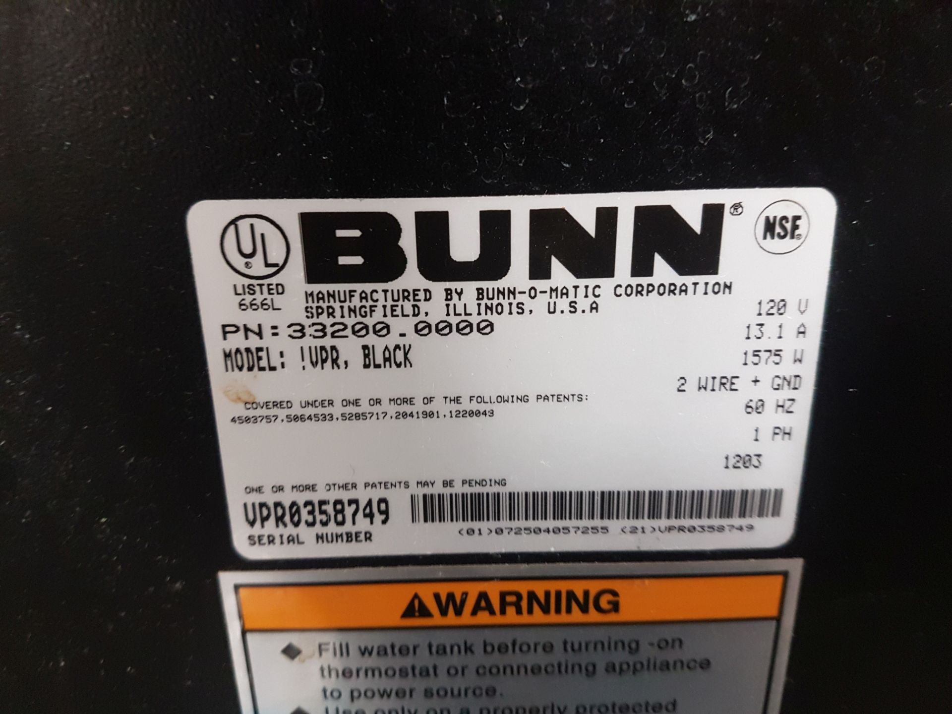 Bunn VPR Series Coffee Maker - Image 2 of 2