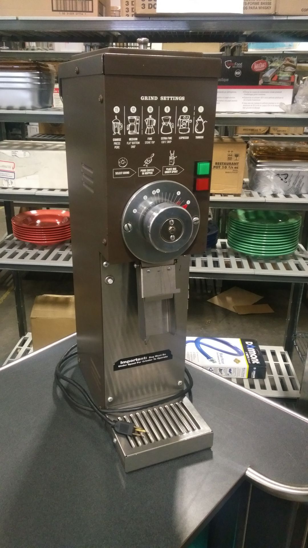 Grindmaster 890 5lb Coffee Grinder 120v, tested/working