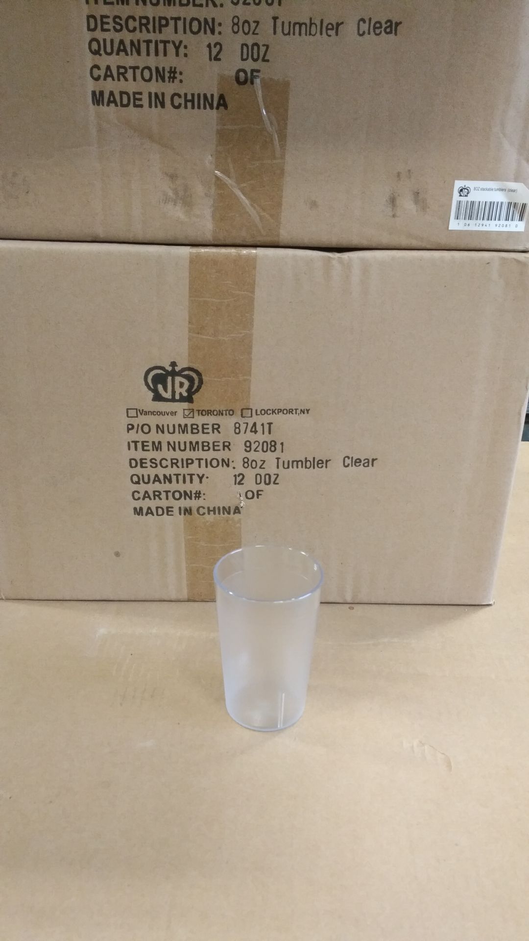 8oz Clear Tumblers - Lot of 288 - Image 2 of 4