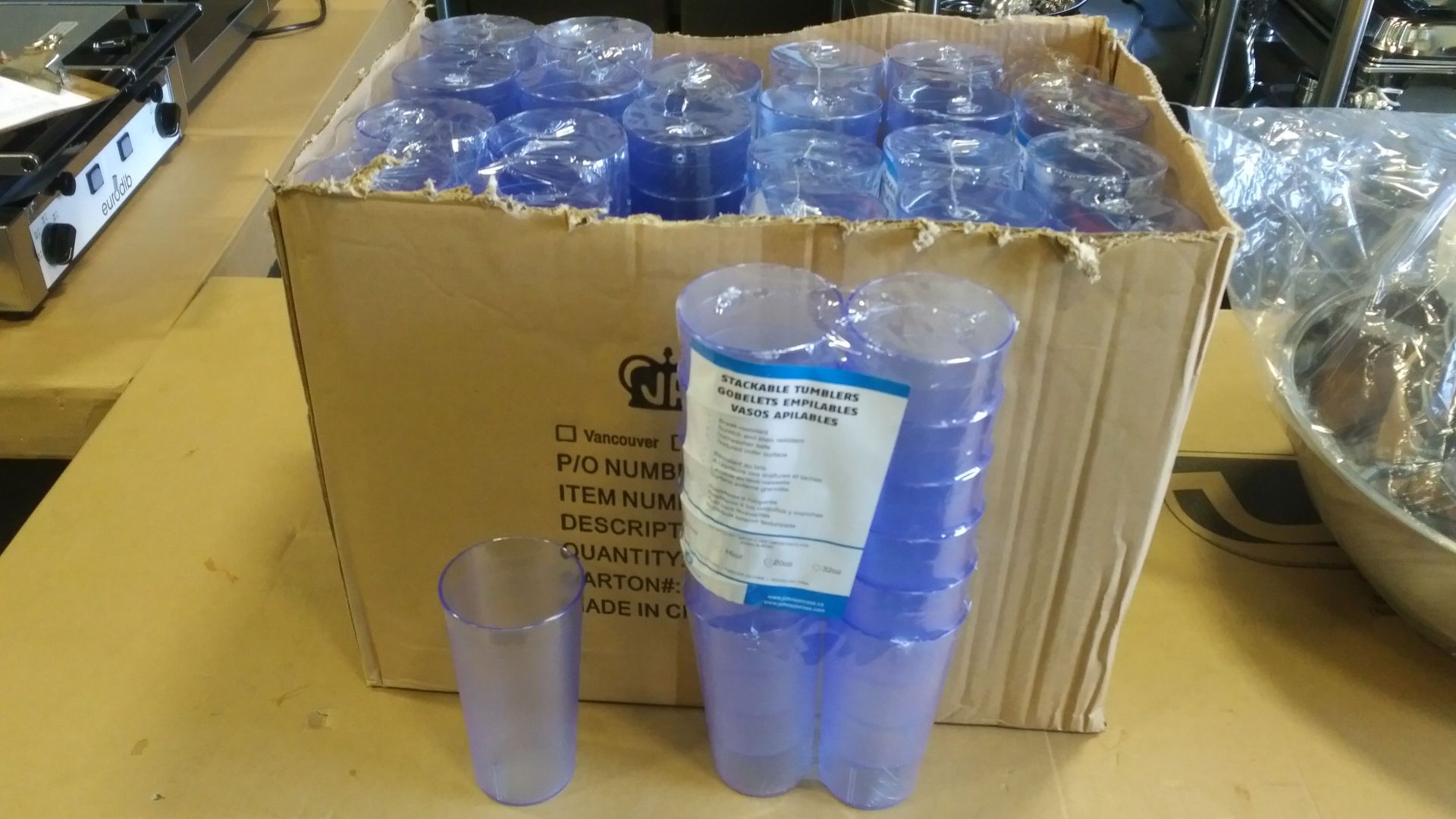 20oz Blue Tumblers - Lot of 144