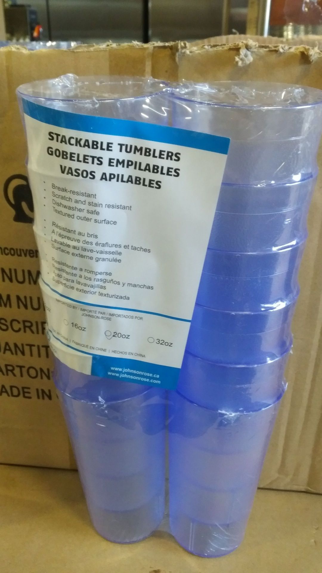 20oz Blue Tumblers - Lot of 144 - Image 2 of 4