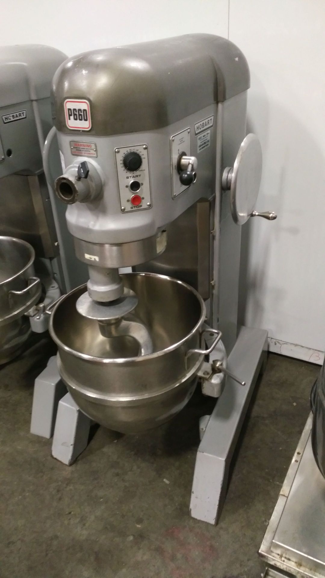 Hobart P660 Mixer with Bowl/Hook - 3 Phase