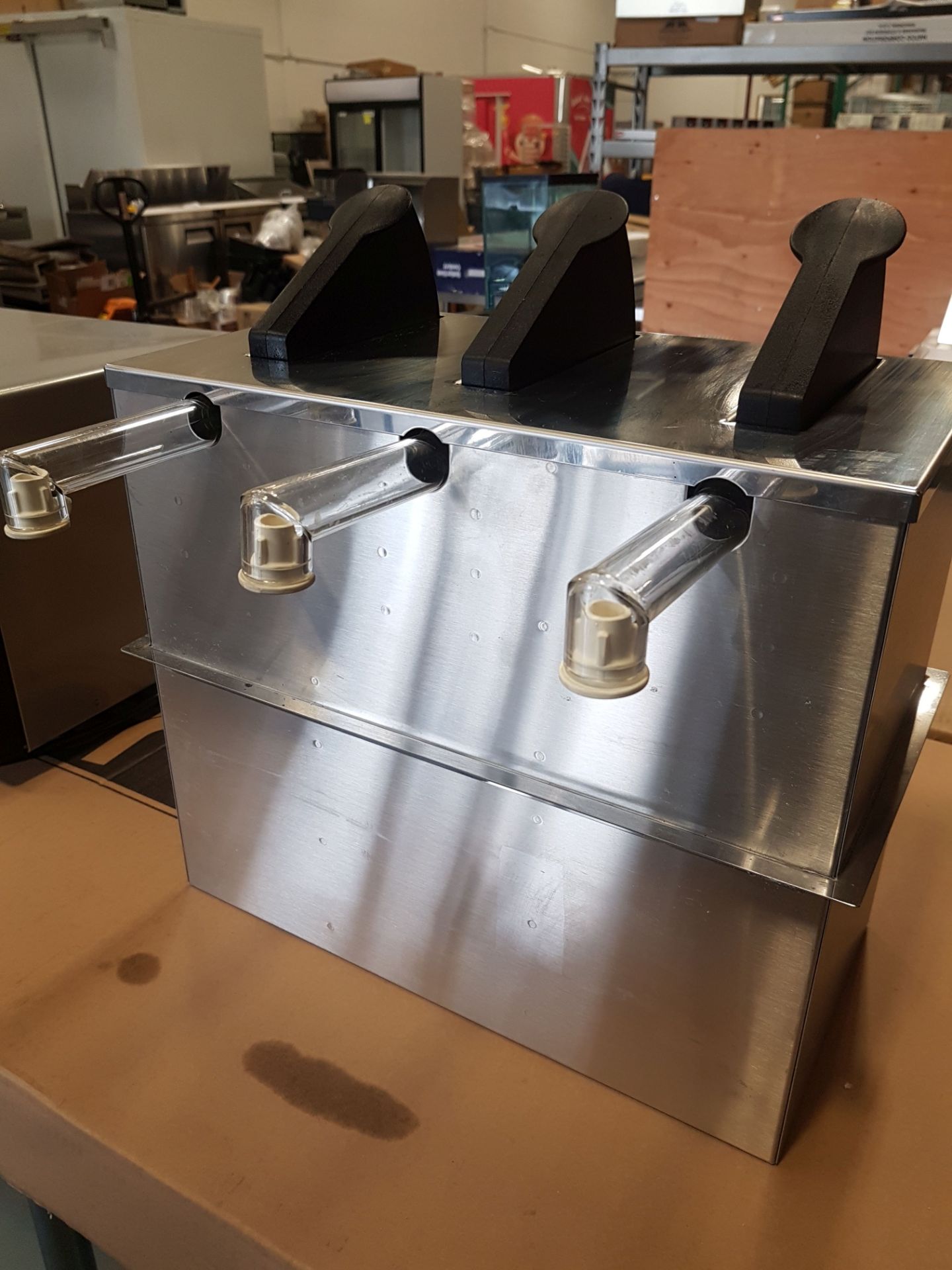 Stainless 3 Pump Vol Pak Dispenser Unit