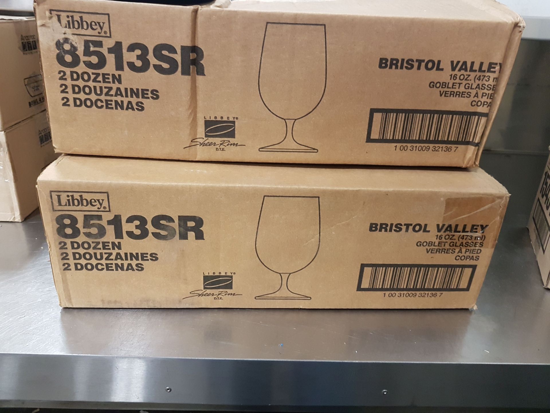 Libby Bristol Valley 18oz Goblet Glasses - Lot of 70 - Image 2 of 3