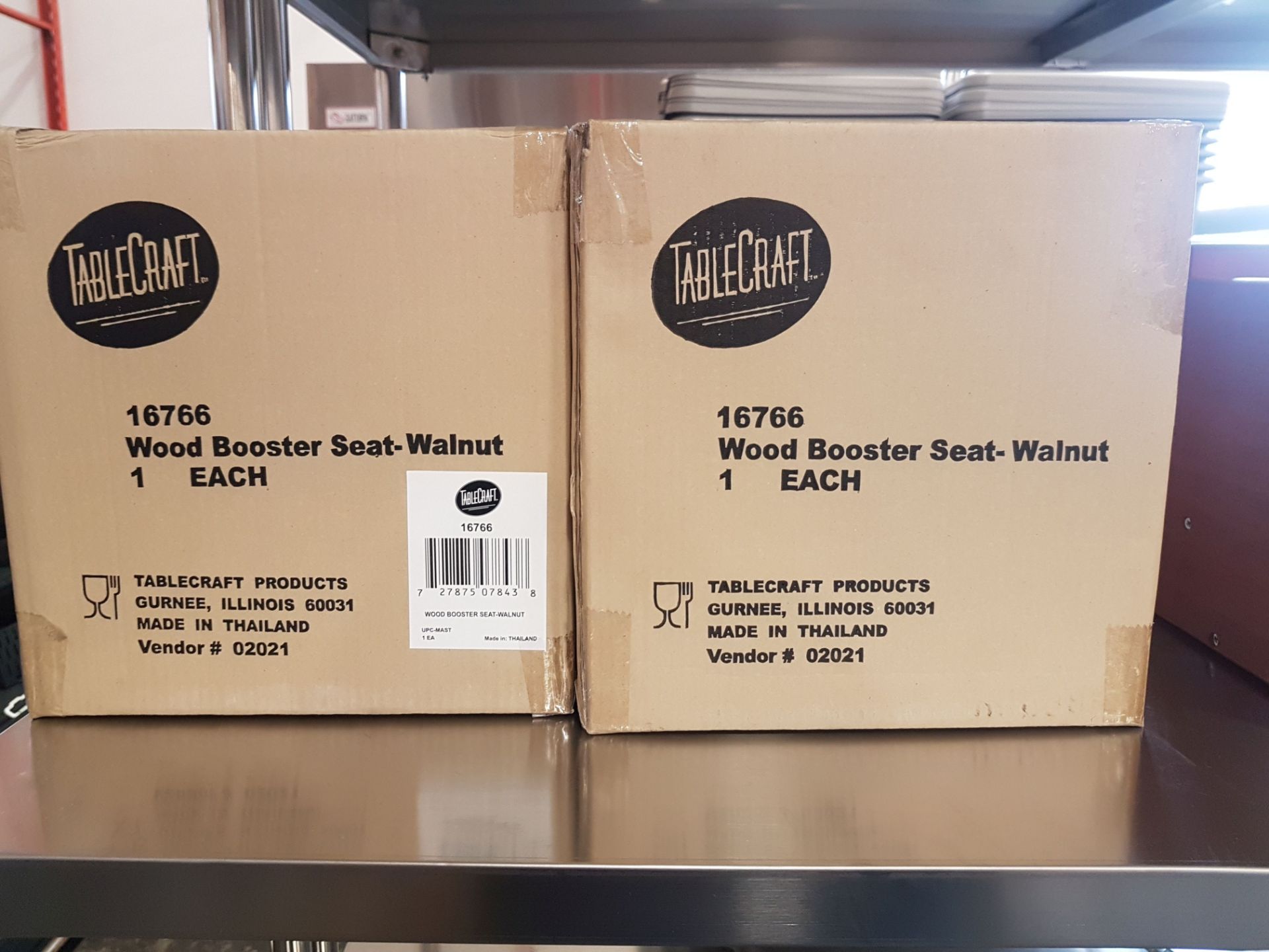 Wood Booster Seats - Walnut - Lot of 3 - Image 3 of 3