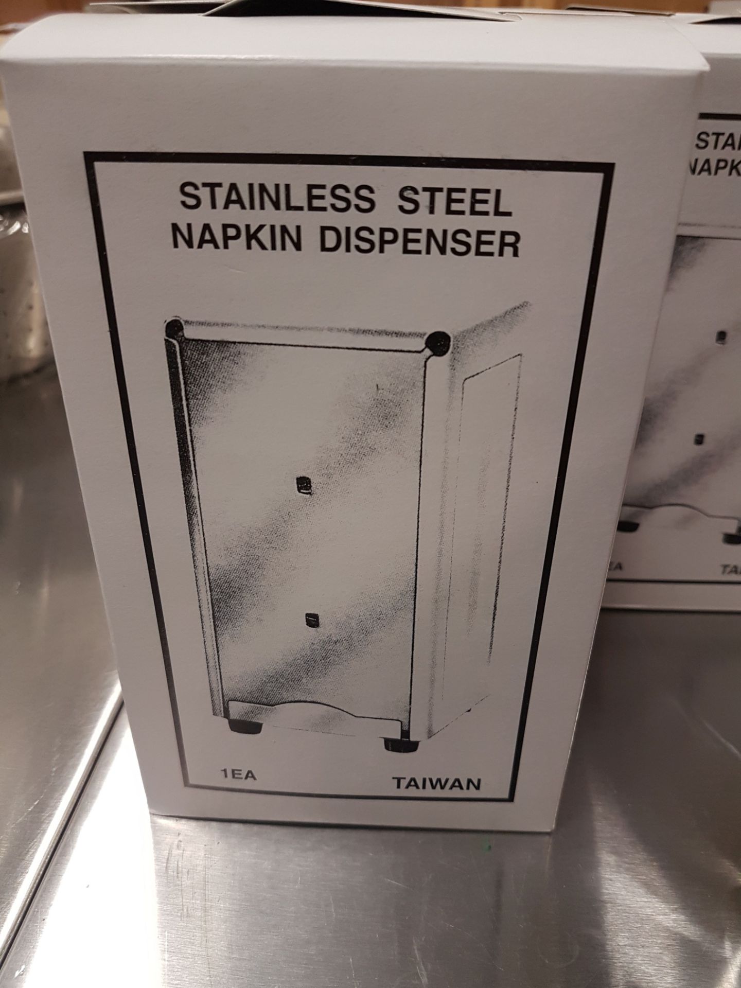 Stainless Table Top Napkin Dispensers - Lot of 6 - Image 3 of 3