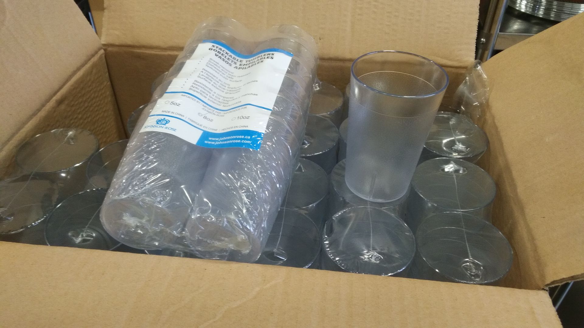 8oz Clear Tumblers - Lot of 288