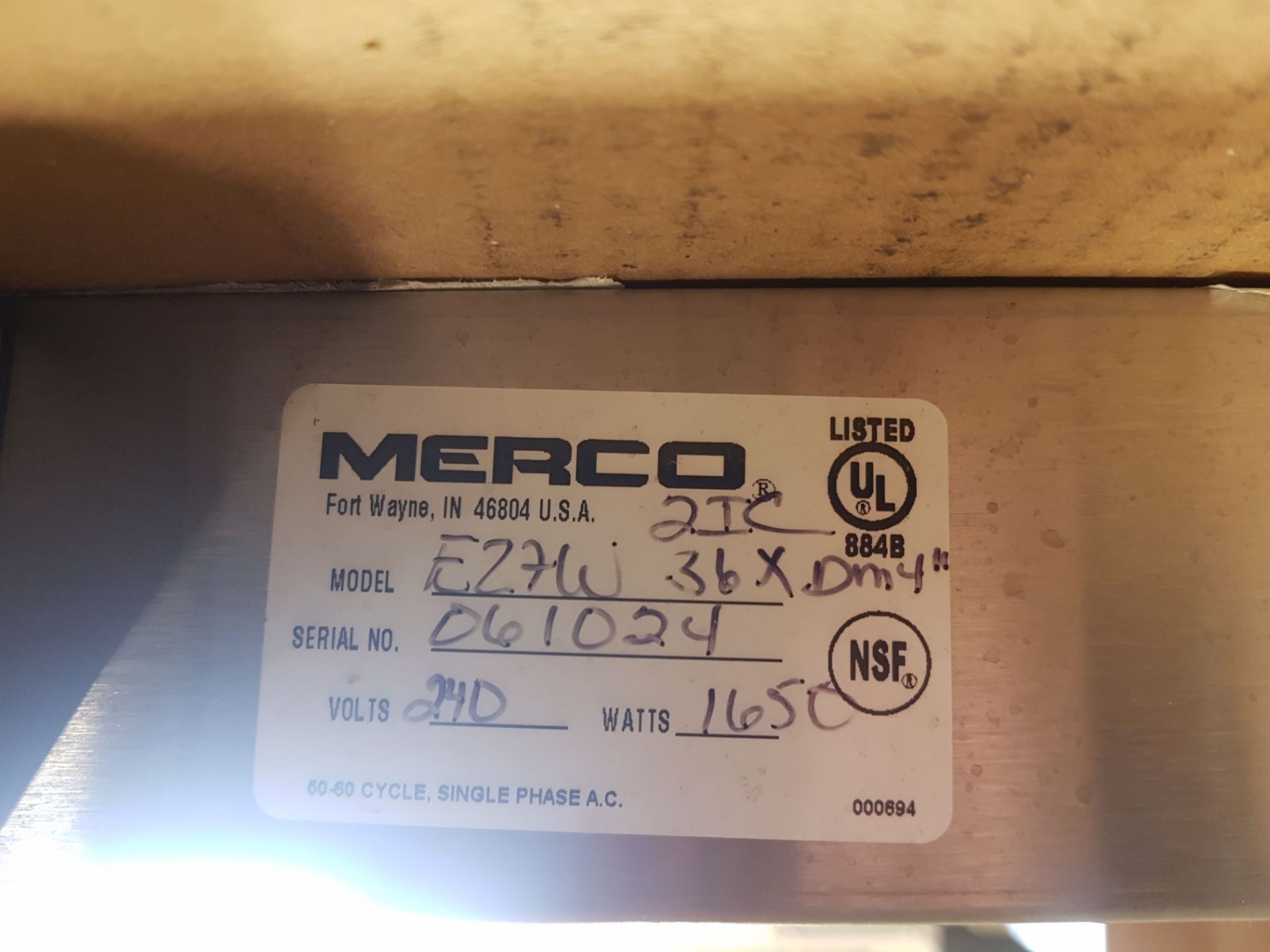 Merco 36" Double Heat Lamp - Model E27W - Image 4 of 4