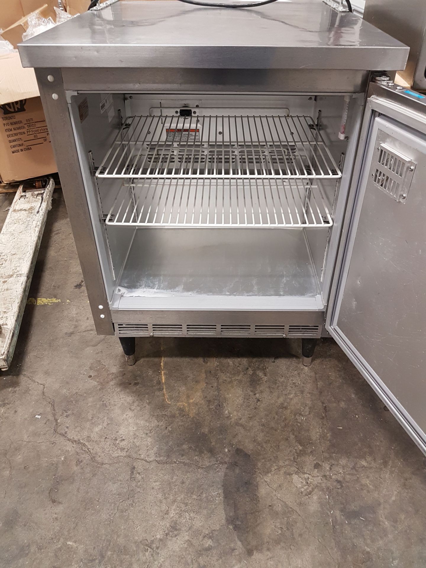 Beverage-Air 27" Freezer with Plexiglass Attached - Image 2 of 3