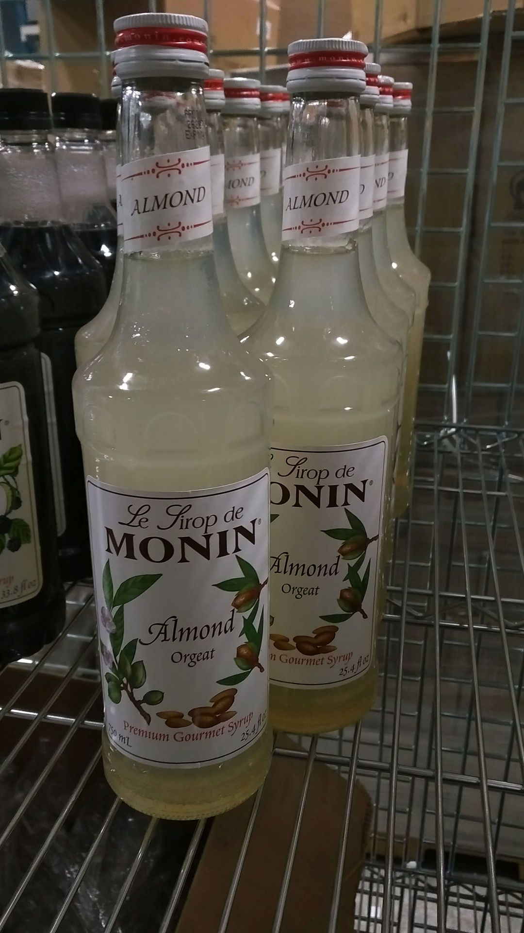 Monin Almond 750ml - Lot of 9