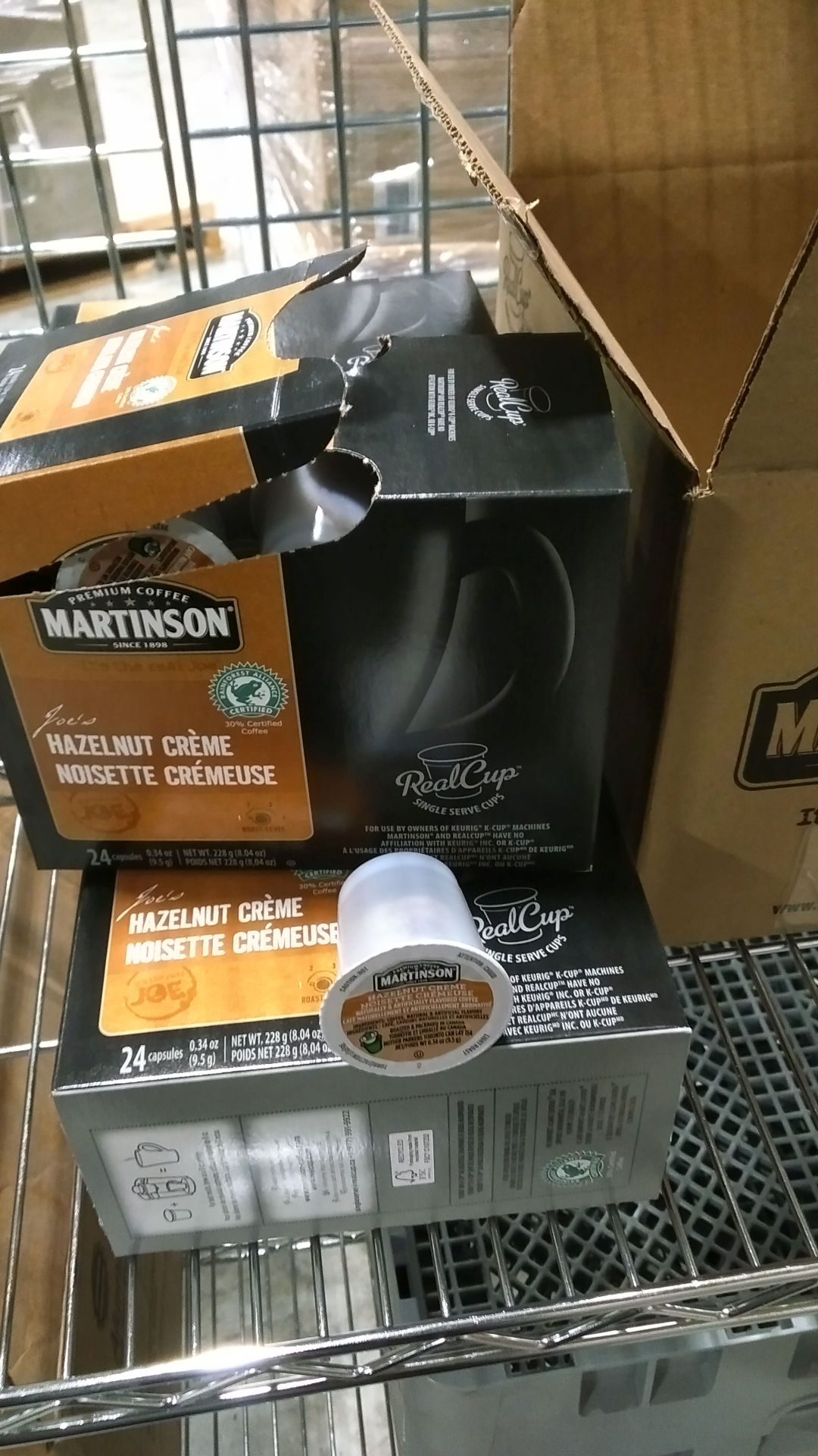 Martinson Hazlenut Crème Coffee RealCup - 9.5g x 96