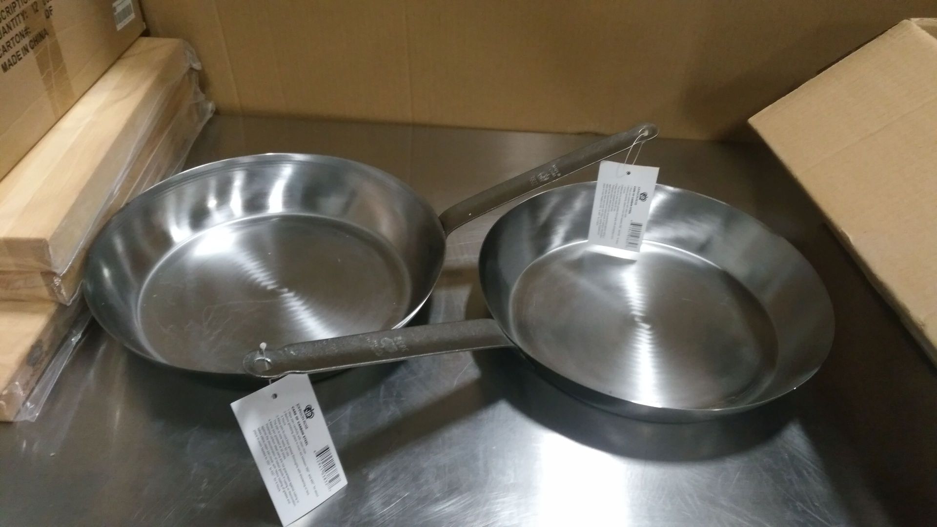12.5" Carbon Steel Fry Pans - Lot of 2