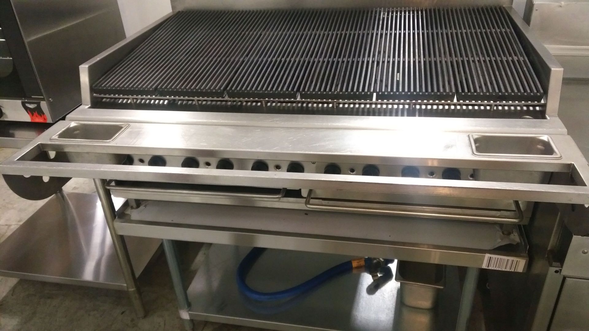 48" Quest Natural Gas Charbroiler on 48" Equipment Stand