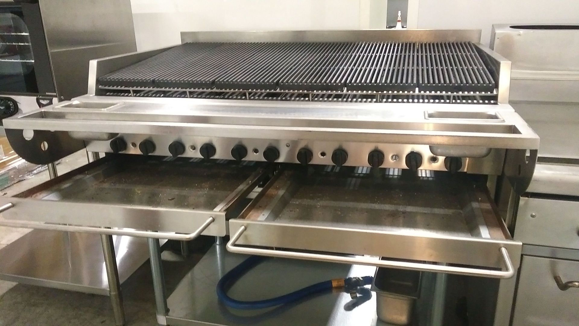 48" Quest Natural Gas Charbroiler on 48" Equipment Stand - Image 2 of 5