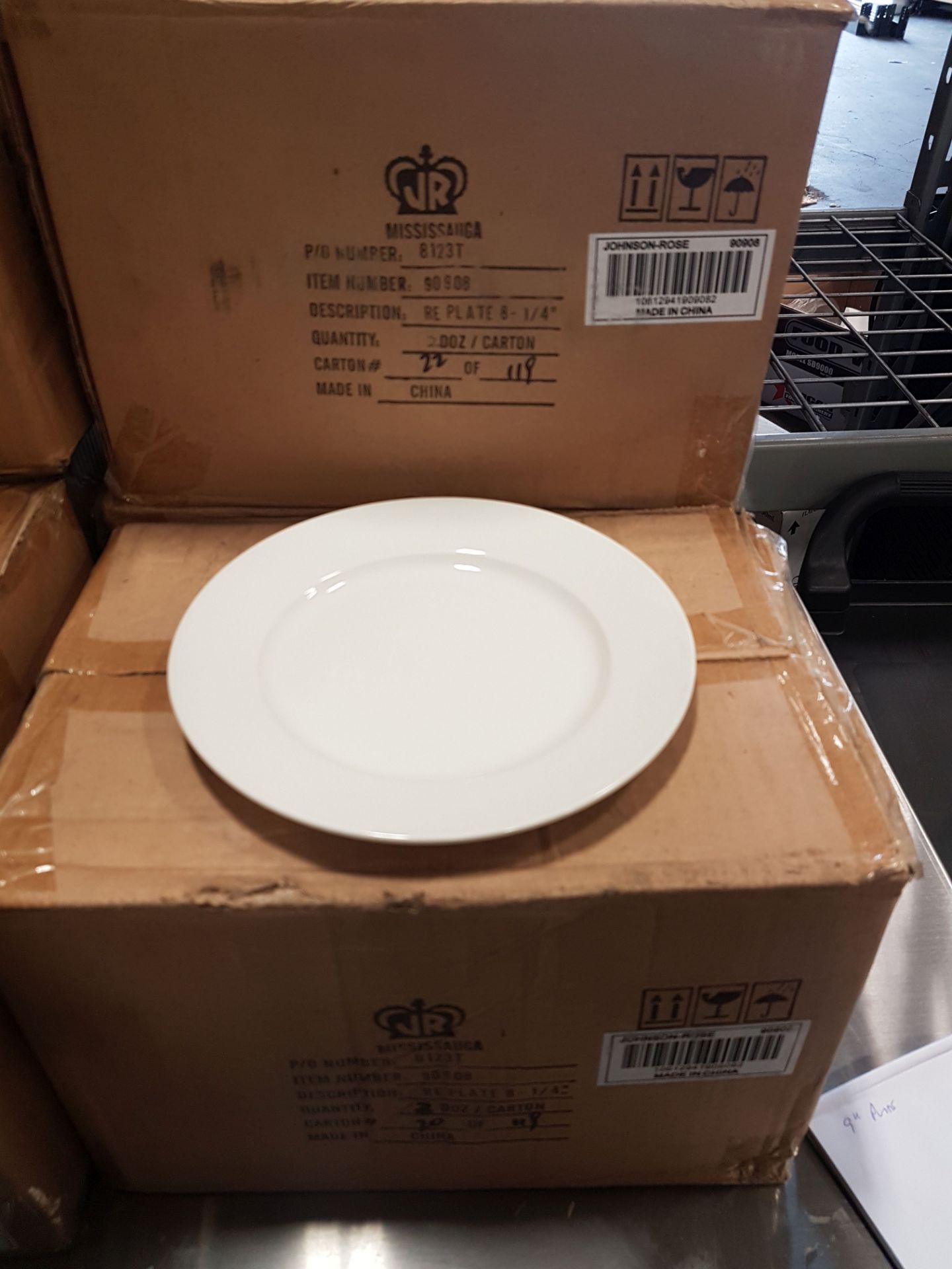 8.25" White Plates - Lot of 72 - Image 3 of 3