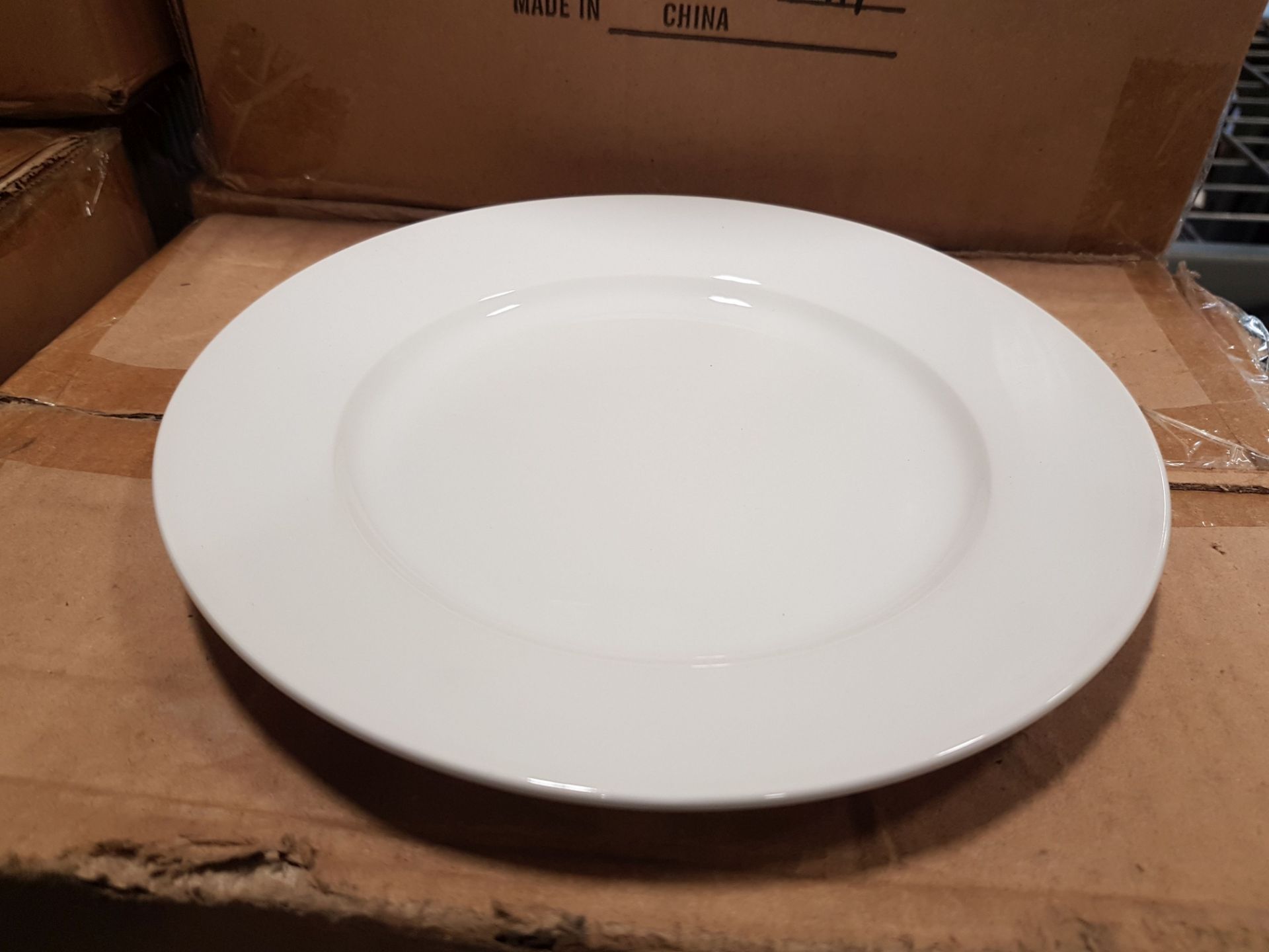 8.25" White Plates - Lot of 72